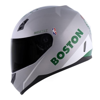 CAPACETE NORISK FF391 STUNT NBA BOSTON CELTICS CINZA - Cinza