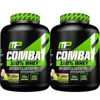 Combo 2x Combat 100% Whey 1,8kg - Muscle Pharm