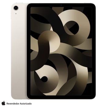 iPad Air Apple (5° Geração) Processador M1 (10,9", Wi-Fi, 64GB) - Estelar