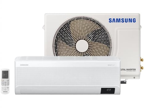 Ar-condicionado Split Samsung Digital Inverter - 9.000 BTUs Frio WindFree AR09AVHABWKNAZ - Magazine Ofertaesperta