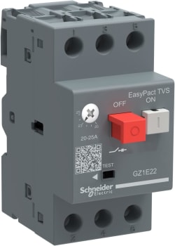 Disjuntor Termomagnetico Tesys Gz1E 1.62.5A Botao Impulsao Gz1E07, Schneider Electric