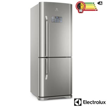 Refrigerador Bottom Freezer Electrolux de 02 Portas Frost Free com 454 Litros Painel Eletrônico Inox - DB53X