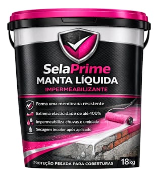 Manta Líquida 18kg Para Laje, Telhado E Parede Externa