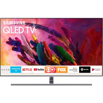 Smart TV QLED 55" Samsung 2018 QN55Q7FNAGXZD Ultra HD 4k Com Conversor Digital 4 HDMI 3 USB Wi-Fi Única Conexão Invisível Modo Ambiente e Pontos Quânt