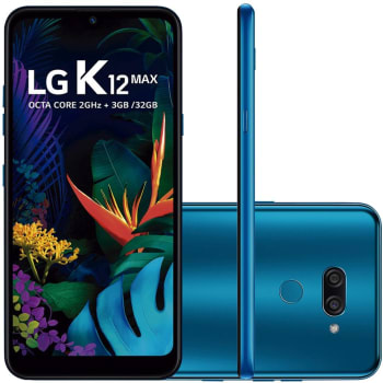 Smartphone LG K12 Max, 32GB, 13MP, Tela 6.26, Azul -  LM-X520BMW