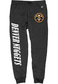 Blue 84 Calça de moletom masculina licenciada oficialmente pela NBA, carvão