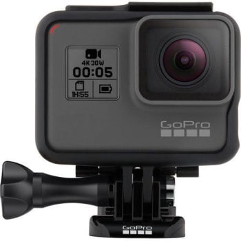 Câmera Digital Gopro Hero 5 Black à prova d'água 12.1MP com Wi-Fi e Gravação 4K - Cinza/Preta 