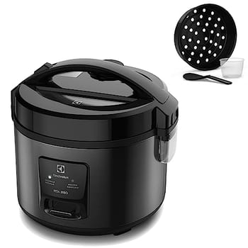 Electrolux Panela Elétrica Electrolux vapor arroz capacidade 2L 6 Xícaras 2 em 1 timer panela removivel antiaderente tampa com visor transparente