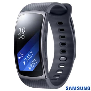 Gear Fit 2 Samsung Preto com 1,5”, Pulseira em Elastômero, Bluetooth e 4GB - SGR3600PTO_PRD