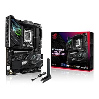 ASUS Placa mãe ROG Strix Z890-F Gaming WiFi Intel® Z890 LGA 1851 ATX, Advanced AI PC-Ready, 16+2+1+2 estágios, DDR5, WiFi 7, 5X M.2, Thunderbolt™ 4