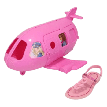 Sandália Infantil Grendene Kids Barbie Flight + Avião Menina