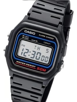 Relógio Casio Masculino Digital Preto de Resina W-59-1VQ