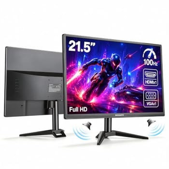 Monitor 21,5 Polegadas, Alto-falantes Integrados, Full HD 1920x1080, 100 Hz, 230cd/m², HDMI/VGA/3.55(110-240V)