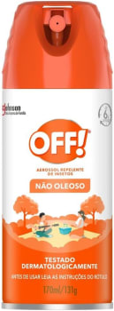 OFF! Family, Aerossol Repelente de Mosquitos e Insetos, Nova embalagem, Até 6h de proteção, Não Oleoso, Testado dermatologicamente, 165ml