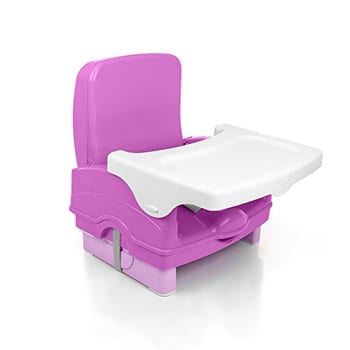 Cosco Kids, Cadeira de Refeição Portátil Smart, Rosa