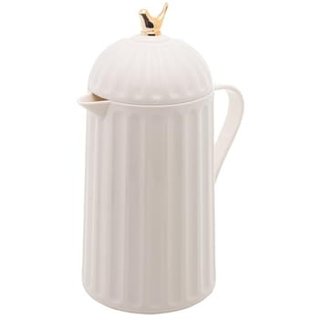 WOLFF Garrafa Térmica de Plástico Bird Branca 600ml - Enxoval - Organização - Decoração - Cozinha - Mesa Posta - Utilidades Domésticas - Perfeita Para