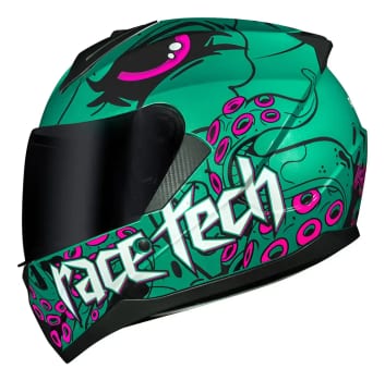 Capacete Race Tech Sector Kraken Rosa Tamanho Do Capacete 60