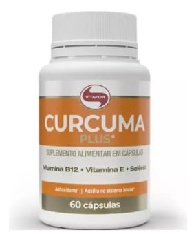 Curcuma Plus Suplemento Alimentar 60 Cápsulas Vitafor