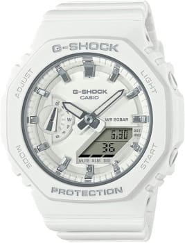 Relógio CASIO G-SHOCK Feminino, Cronômetro, Temporizador, Calendário, Alarme (Branco)