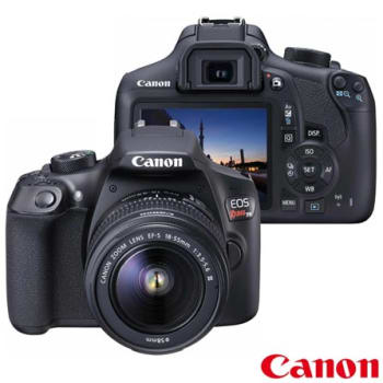 Câmera Digital Canon EOS Rebel T6 DSLR Profissional com 18 MP, 3", Gravação em Full HD - EOST6 - N5EOST6PTO