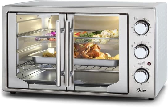 Forno e Fritadeira Sem Óleo Oster 42L French Door 2 em 1 - TSSTTVFDMAF