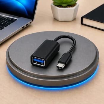 Adaptador Cabo USB Otg Fêmea Tipo C Macho para Pendrive Celular Tablet Notebook compatível Aparelhos com entrada do carregador