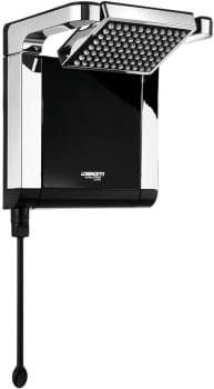 Chuveiro Elétrico Pequeno Acqua Star, 6800W, 220V - LORENZETTI (Cromado/Preto)  