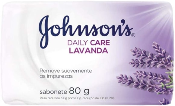 7 Unidades Sabonete Barra Lavanda Johnson's Lavanda 80g