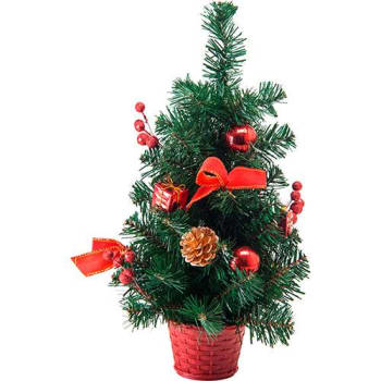 Árvore de Mesa Decorada, 45cm - Christmas Traditions