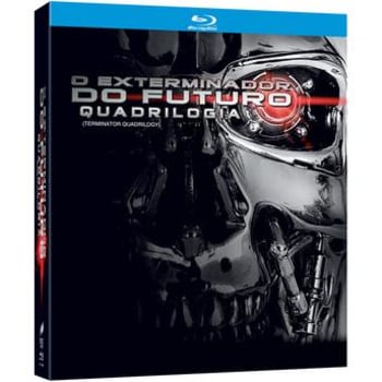 Coleção Quadrilogia O Exterminador do Futuro 4 Blu-rays