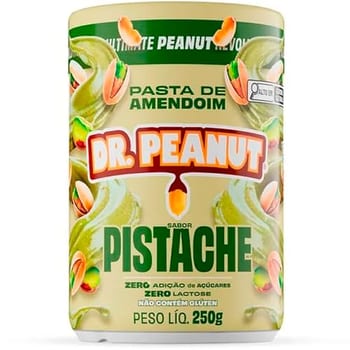 Dr. Peanut Pasta de Amendoim Sabor Pistache Pote 250g