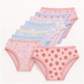 Kit 10 Calcinhas Algodão Infantil Criança Atacado Revenda