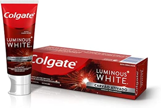 Creme Dental Colgate Luminous White Carvão Ativado 70G, Colgate, 70g