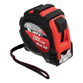 MTX Trena Curta 10m x 25mm – Fita Métrica Compacta com Estojo em Plástico Resistente