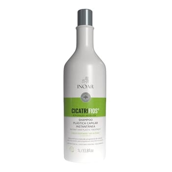Inoar, Cicatrifios, Shampoo Reconstrutor, Hidratação Profunda e Redução de Volume, Pantenol, Creatina Vegetal e Rejucomplex®, Vegano – Para Cabelos