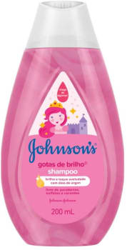 Shampoo Gotas de Brilho, Johnson's Baby Rosa - 200ml