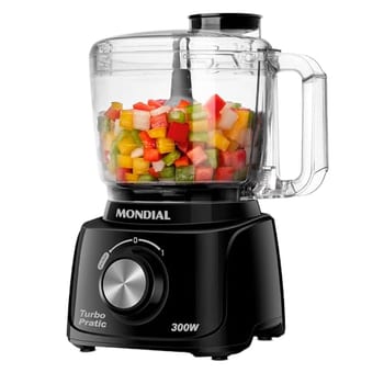 MONDIAL Mini Processador Turbo Pratic, Preto, 300W, 110V - MP-16-B