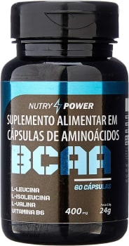 BCAA Aminoácidos De Cadeia Ramificada Apisnutri 60 Cápsulas