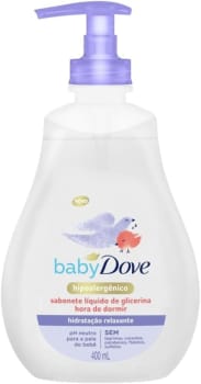 Sabonete Líquido de Glicerina Hidratação Relaxante Dove Baby Hora de Dormir Frasco Baby Dove, 400 ml