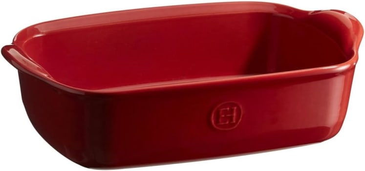 Travessa Retangular Emile Henry Vermelho 42x27Cm