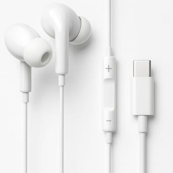 Fones De Ouvido Com Fio Tipo C Intra Auricular Microfone Integrado Compativel iPhone 15 15 Pro 15 Pro Max 16 16 Pro Max Com Fio Fones Estéreo
