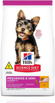 Ração Hill's Science Diet para Cães Filhotes Pequenos e Mini 2.4kg