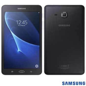 Tablet Samsung Galaxy Tab A Preto com 7”, Wi-Fi, Android 5.1, Processador Quad-Core e 8GB - SGSMT280PTO