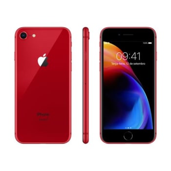 iPhone 8 Apple RED Special Edition 256GB Tela Retina HD 4.7” iOS11 Câmera 12MP Vermelho
