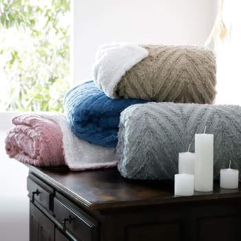 Cobertor Queen Sherpa 3D - Casa & Conforto