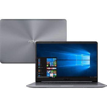 Notebook Asus Vivobook X510UR-BQ209T Intel Core i5 8GB (GeForce 930MX de 2GB ) 1TB Tela Nano Edge 15,6'' Windows 10 - Cinza