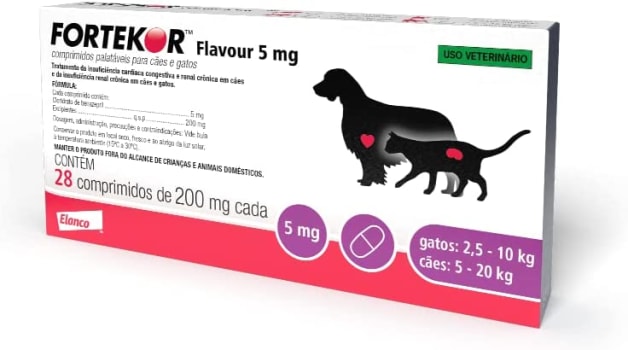 FortekorTM Flavour para doença renal crônica e insuficiência cardíaca congestiva - Elanco, Modelo: CA482015VBL