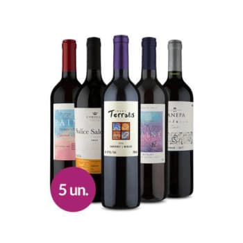 Kit 5 Vinhos Especiais - Wine 