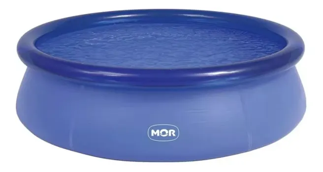 Piscina Inflável redonda Mor 001053 de 2.4m x 63cm 2400L Azul Caixa