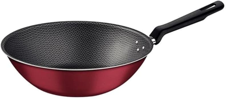 Wok Tramontina Loreto em Alumínio com Revestimento Interno e Externo Antiaderente Starflon Max Vermelho 28 cm 3,6 L